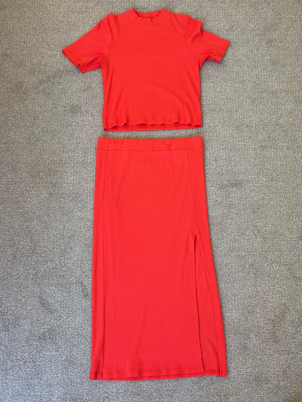 NSF from Revolve Orange Ribbed Set